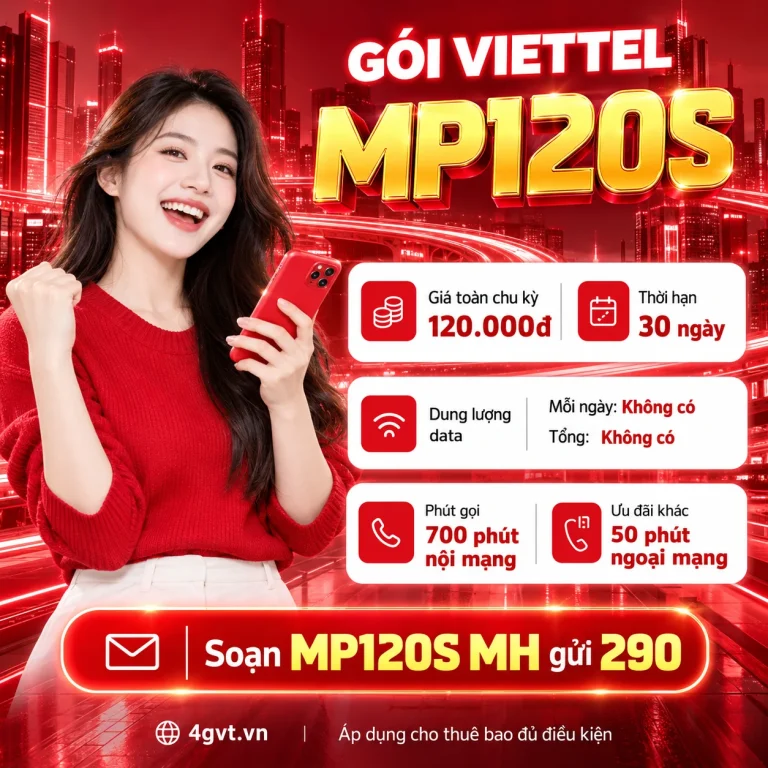 Gói MP120S Viettel – thông tin và cú pháp MH gửi 290
