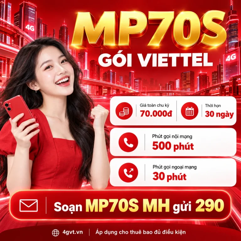 Gói MP70S Viettel – thông tin và cú pháp MH gửi 290