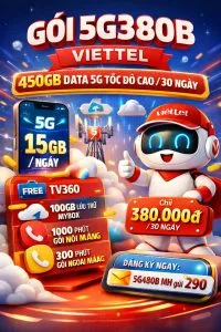 Gói 5G380B Viettel