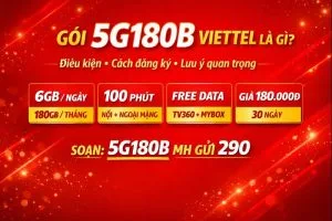 Gói 5G180B Viettel