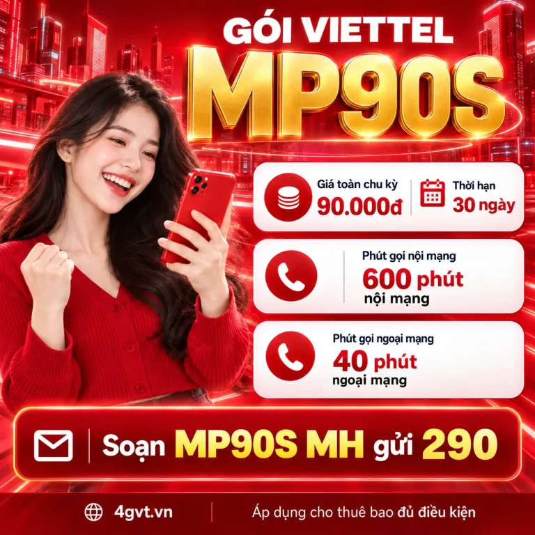 Gói MP90S Viettel – thông tin và cú pháp MH gửi 290